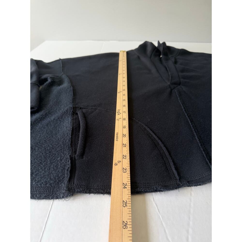FP Beach Size S Fuzzy Cozy Pullover Oversize Boxy Sweatshirt Black - Picture 10 of 11